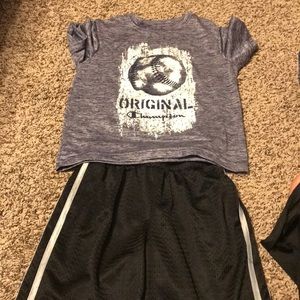 Boys Champion shorts & tee